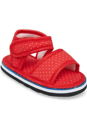 CHiU Unisex Kids Red & White Sports Sandals