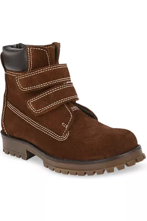 CARLO ROMANO Unisex Kids Tan Flat Boots
