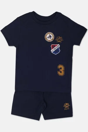 Ralph Lauren Boys Printed Cotton T-shirt With Shorts Set