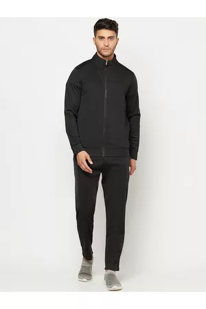 GLITO Stretchable Mock Collar Sports Tracksuits