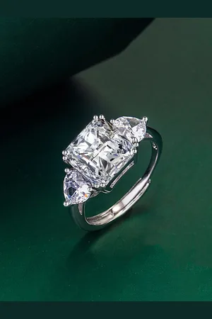 Designs & You Women Silver-Plated CZ-Studded Finger Ring
