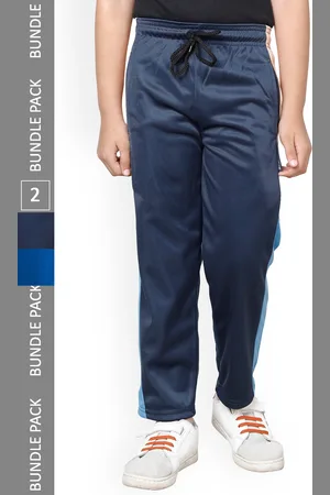 IndiWeaves Boys Pack Of 2 Colourblocked Side Panel Detail Track Pants