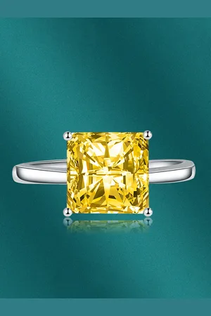 Designs & You Silver-Plated Cubic Zirconia-Studded Adjustable Finger Ring