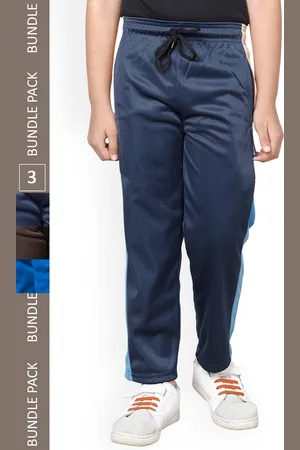 IndiWeaves Boys Pack Of 3 Mid-Rise Regular Fit Track Pants