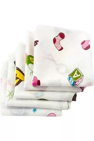 Trance Home Linen Kids Set Of 5 Printed 210 GSM Pure Cotton Napkin Set