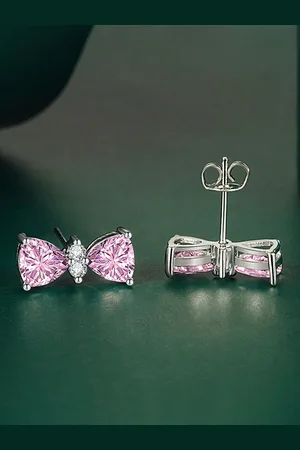 Designs & You Silver-Plated Contemporary Studs Earrings