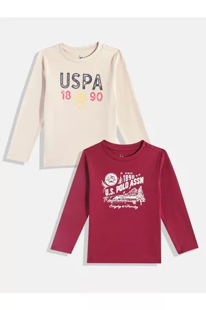 Ralph Lauren Boys Pack of 2 Brand Logo Printed Pure Cotton T-shirts