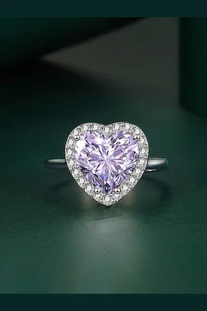 Designs & You Silver-Plated CZ-Studded Adjustable Finger Ring