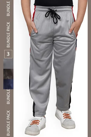 IndiWeaves Boys Pack Of 3 Mid-Rise Track Pants