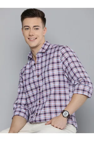 Mast & Harbour Men Standard Opaque Checked Casual Shirt