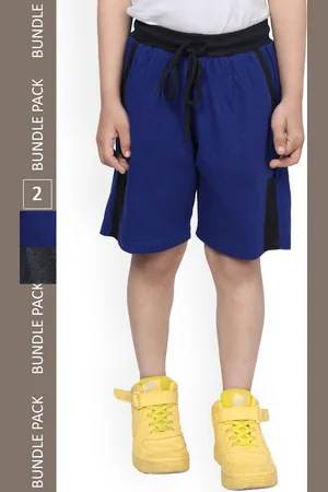IndiWeaves Boys Pack Of 2 High-Rise Cotton Regular Shorts
