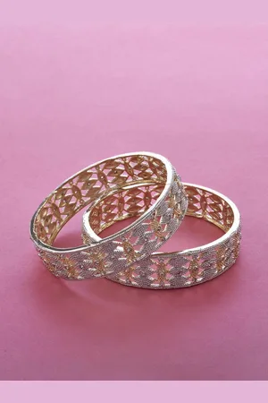 The Pari Set Of 2 Gold-plated AD-studded Bangles