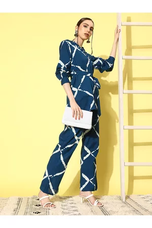 InWeave Women Printed Tunic With Trousers
