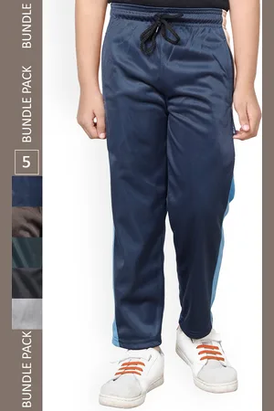 IndiWeaves Boys Pack Of 5 Mid Rise Track Pants