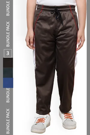 IndiWeaves Boys Pack Of 3 Mid-Rise Track Pants