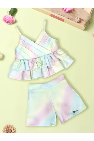 Nauti Nati Girls Printed Top with Shorts