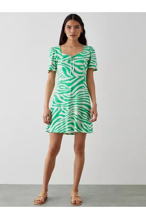 Dorothy Perkins Animal Print Tie Front Mini Dress