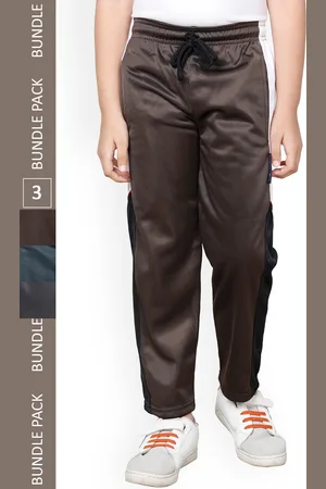 IndiWeaves Boys Pack Of 3 Mid-Rise Track Pants
