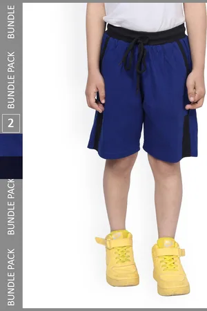 IndiWeaves Boys Pack Of 2 High-Rise Cotton Shorts