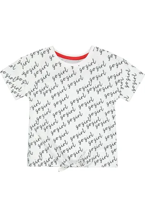 Mothercare Girls White Printed Round Neck T-shirt