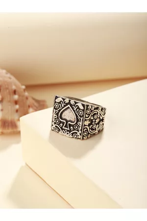Priyaasi Men Silver-Plated Finger Ring