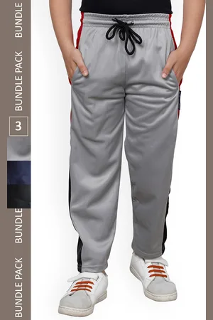 IndiWeaves Boys Pack Of 3 Track Pants With Side Taping Details