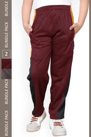 IndiWeaves Boys Pack Of 2 Mid-Rise Track Pants