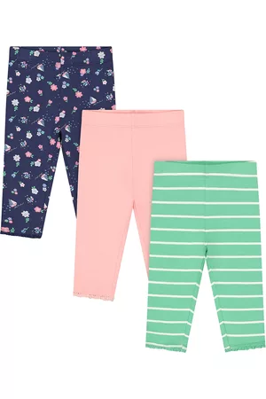 Mothercare Girls Pack Of 3 Multicoloured Printed Leggings