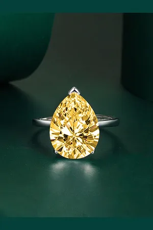 Designs & You Silver-Plated CZ-Studded Adjustable Finger Rings