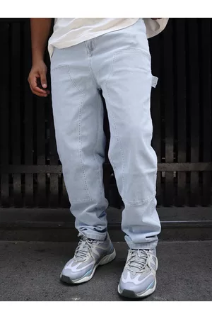 Powerlook Men Blue Baggy Fit Clean Look Jeans