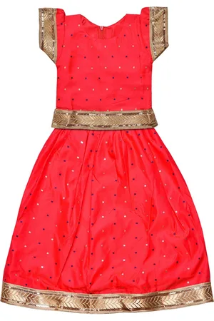 Wish Karo Girls Embellished Sequinned Ready to Wear Lehenga Choli