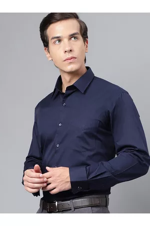 HANCOCK Modern Chest Pocket Slim Fit French Cuff Cotton Formal Shirt