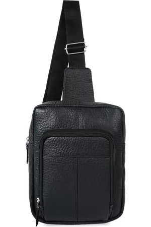 Cimoni Unisex Solid Leather Crossbody Bag