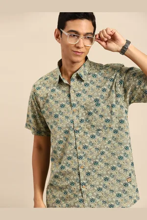 DENNISON Men Smart Block Printed Casual Shirt