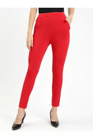 BAESD Women Slim Fit Wrinkle Free Pleated Trousers