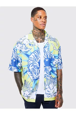 Boohoo Printed Casual Oversized Shirt