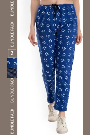 IndiWeaves Women Pack Of 2 Printed Track Pants