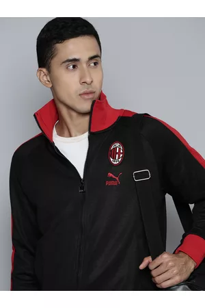 PUMA Colourblocked A.C Milan FtblHeritage T7 Track Bomber Jacket