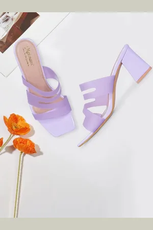 MEHNAM Strappy Open Toe Block Heels