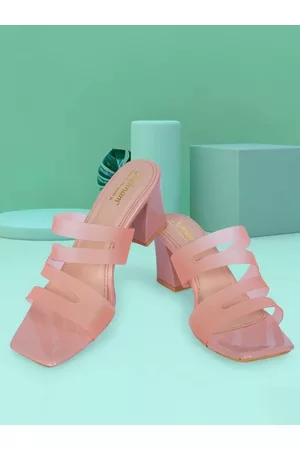MEHNAM Embellished Block Heels