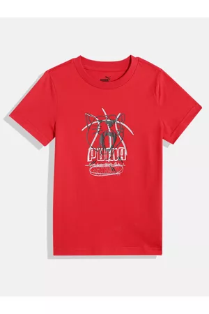 PUMA Boys BASKETBALL Youth Pure Cotton T-shirt