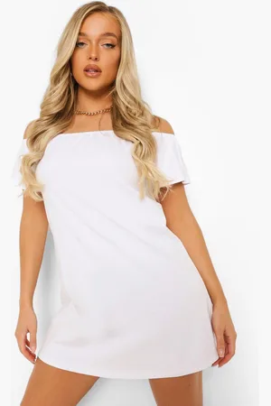 Boohoo Off-Shoulder A-Line Mini Dress