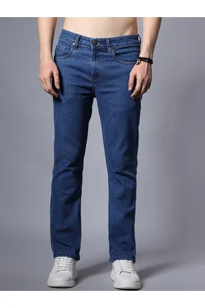 High Star Men Straight Fit Clean Look Light Fade Stretchable Jeans