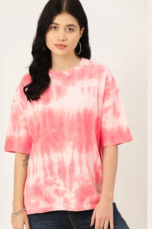 DressBerry Tie and Dye Pure Cotton Relaxed T-shirt