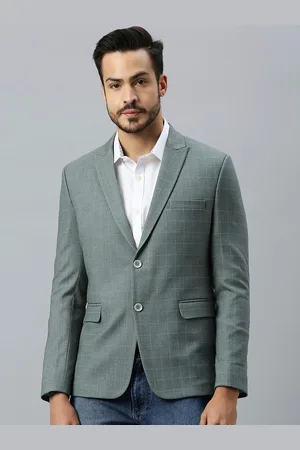 ESSAS club Men Checked Single Breasted Blazer