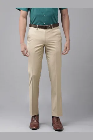 Van Heusen Men Solid Slim Fit Formal Trousers