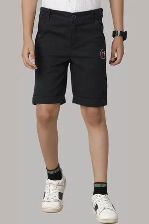 UNDER FOURTEEN ONLY Boys Mid Rise Slim Fit Cotton Shorts