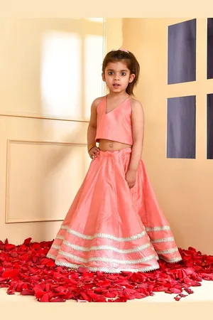 Rangpur Girls Gotta Patti Ready to Wear Silk Lehenga Choli