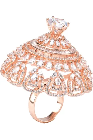 AURAA Trends Rhodium-Plated finger Ring