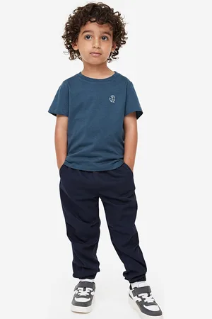 H&M Boys Pure Cotton Twill Joggers
